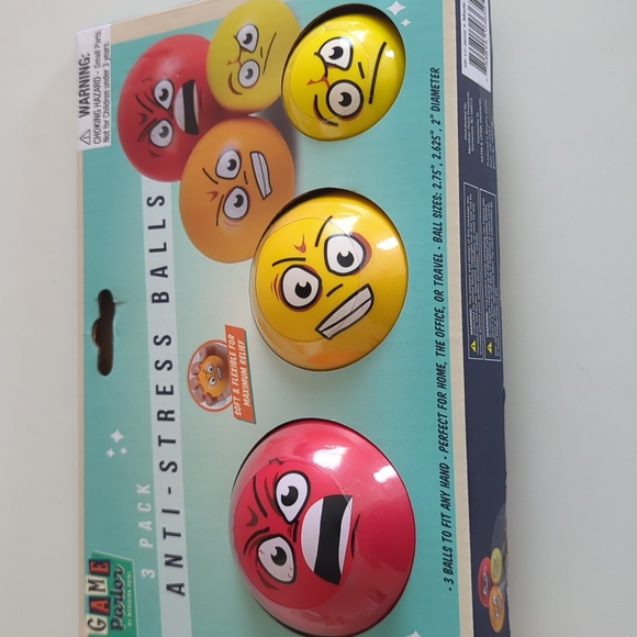 3 PACK ANTI STRESS BALLS - Picture 4 of 4
